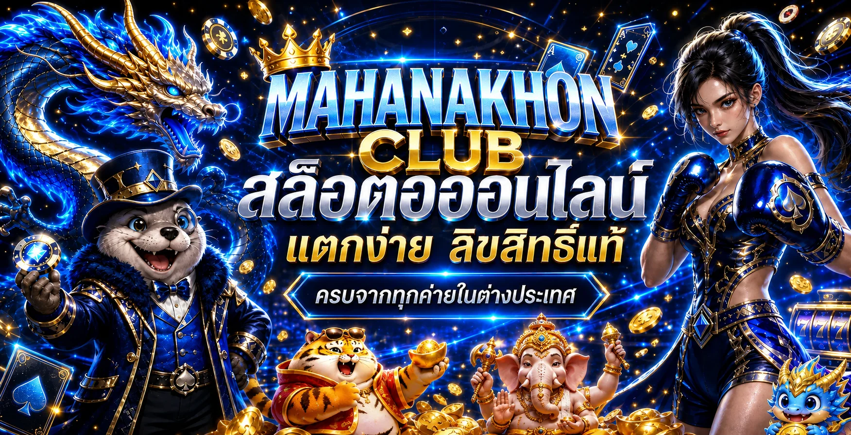 MAHANAKHON CLUB สล็อตออนไลน์ รวมค่ายดัง PG Pragmatic แตกง่าย
